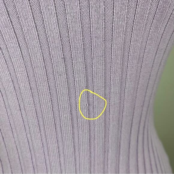 Anna Quan Melodie Off Shoulder Ribbed Knit Top in Wisteria - Picture 7 of 10